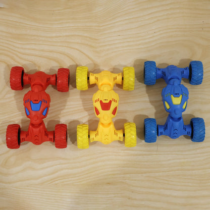 Kids off road friction car with telescopic stunt feature