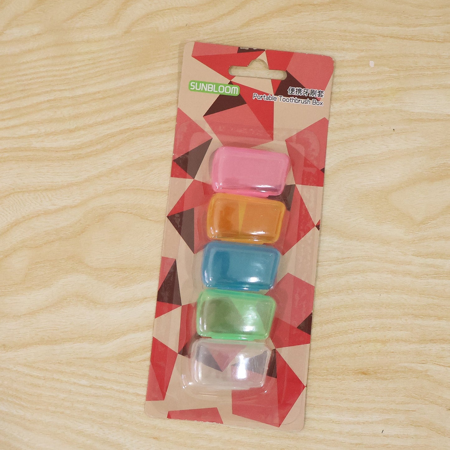 5 piece toothbrush cover set for hygienic brush storage