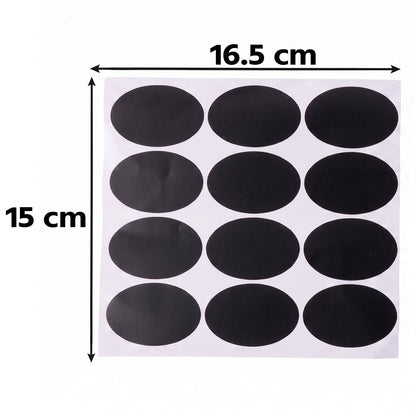Erasable chalkboard stickers for spice jars and storage